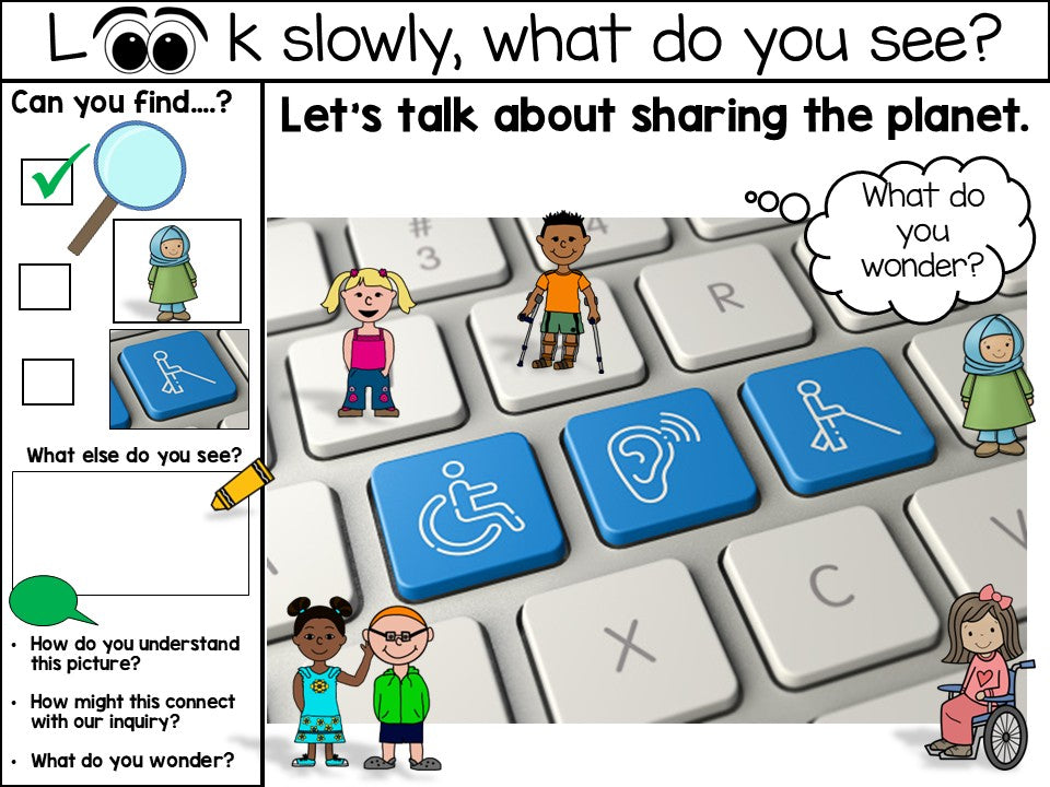 Early Years Look & Wonder Story Mats Sharing the Planet