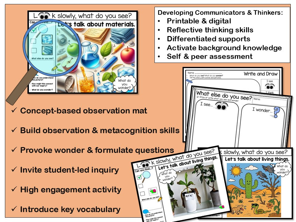 Early Years Provocation Concept Story Mats: How the World Works Grades K- 3