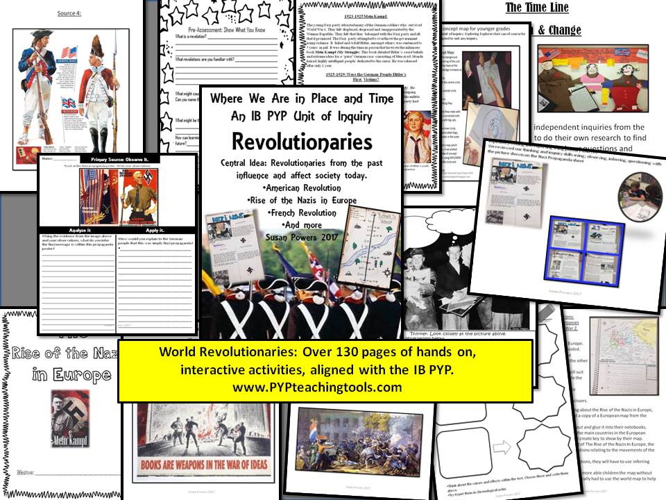IB PYP Inquiry: Revolution - Where We Are in Place & Time