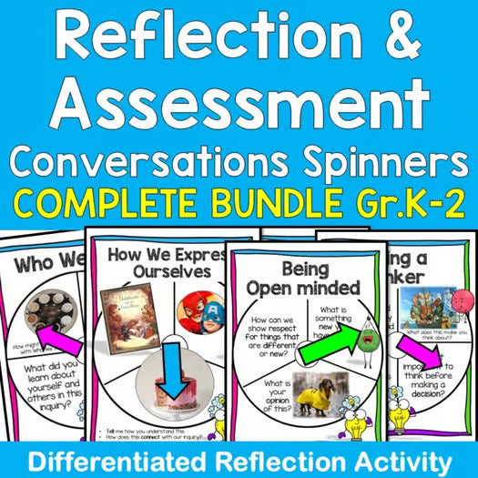 A Bundle Assessment & Reflection Spinners for Early Years