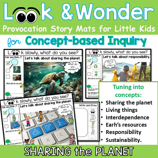 Early Years Look & Wonder Story Mats Sharing the Planet