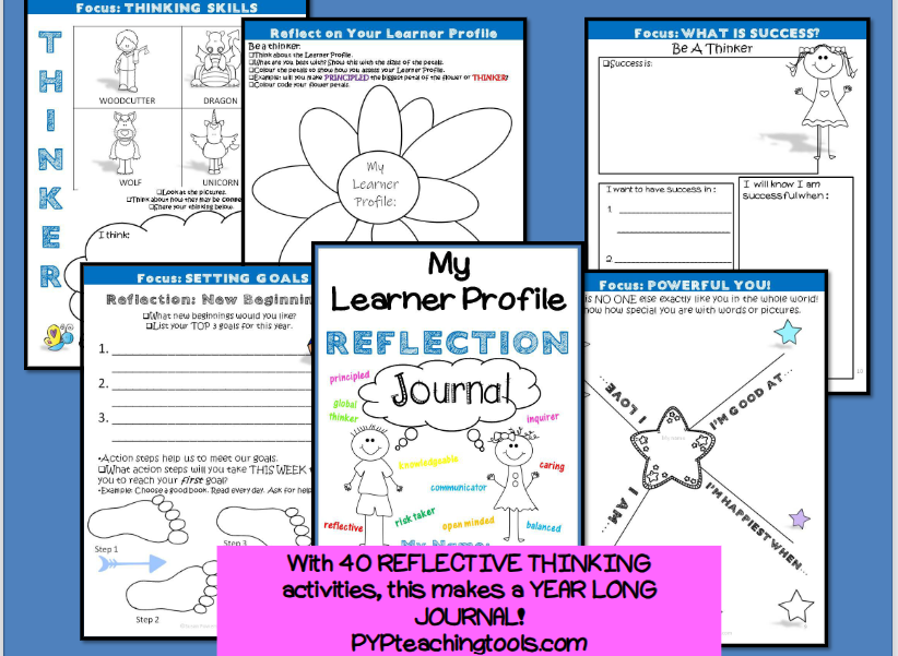 IB PYP Grade 2 & 3 Reflection Journal for the Whole Year