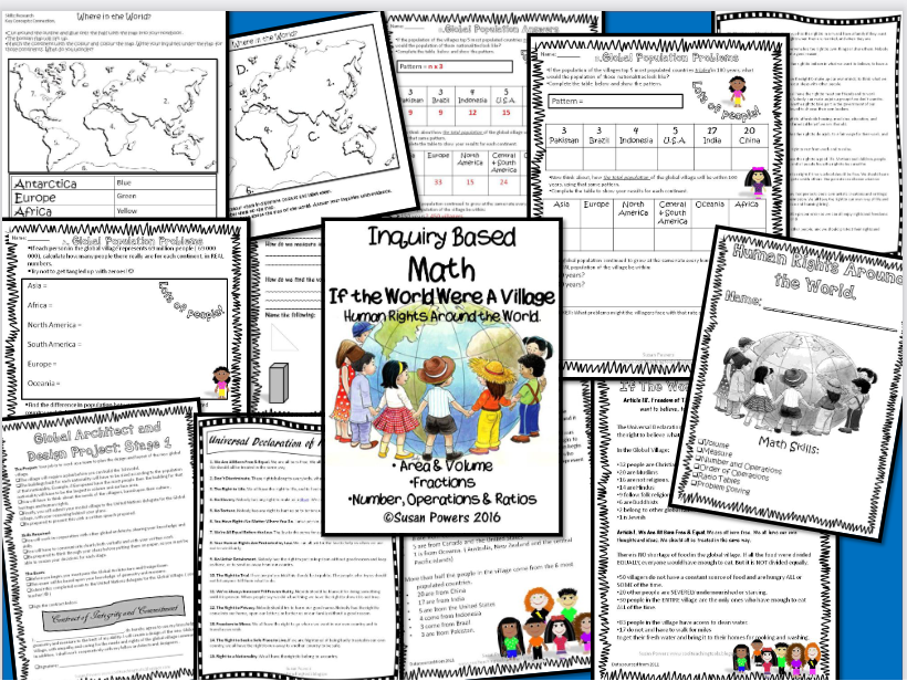 Math Inquiry Project: Area, Volume, Operations & Ratios & Human Rights