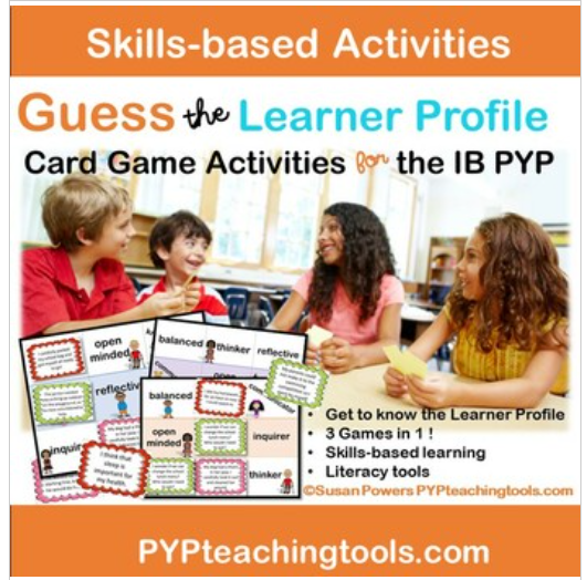 IB PYP Learner Profile - Guess the Attributes Bingo Activity