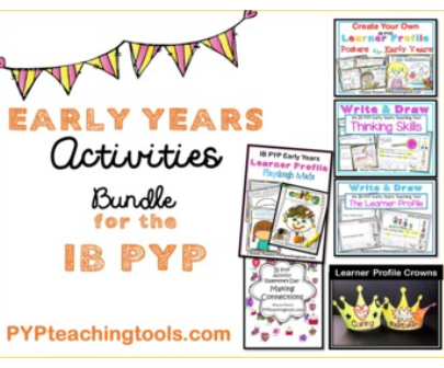 Early Years Activities Bundle for the IB PYP