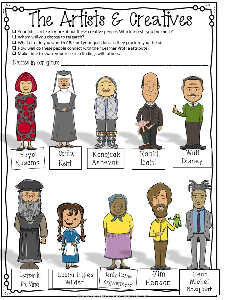 LEARNER PROFILE COLLABORTIVE RESEARCH PROJECT: THE ARTS & ARTISTS