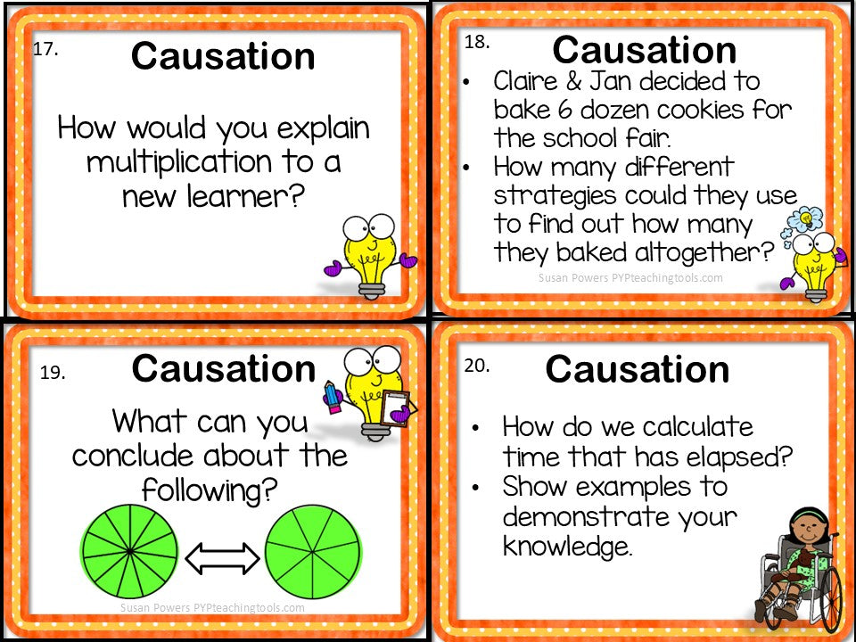 IB PYP Math Concepts Task Cards for Grades 4 & 5