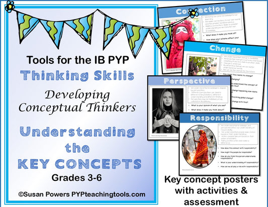 IB PYP Concepts Activities & Posters for Grades 3-5