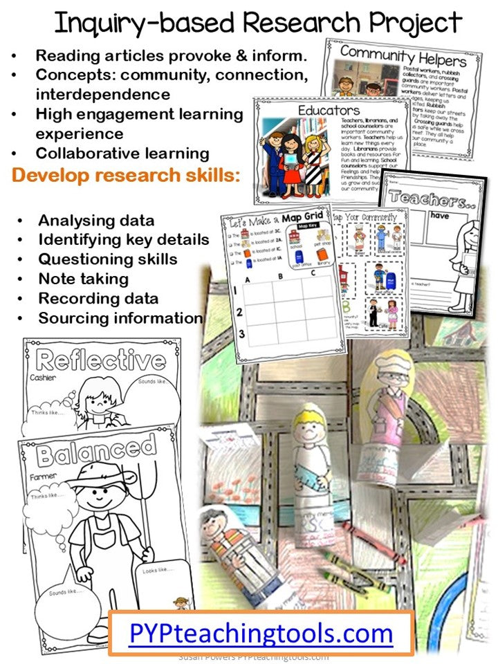 IB PYP Community Research Skills Inquiry for Little Kids