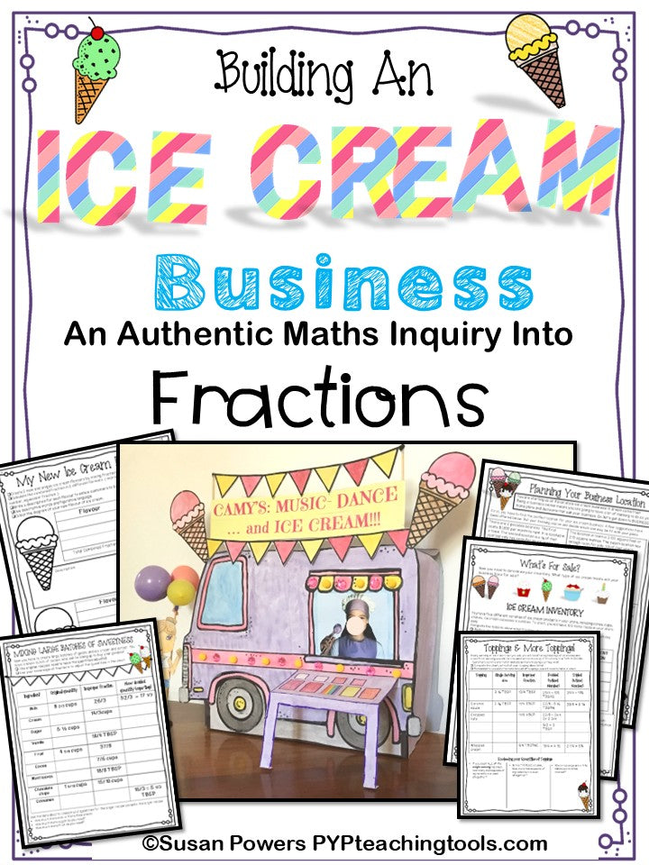 Fractions: Design An Ice Cream Business Math Inquiry Project