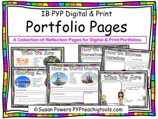 IB PYP Portfolio Reflection & Assessment Tools