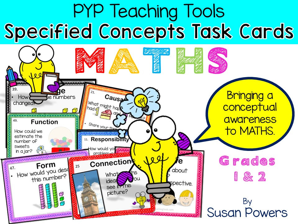 IB PYP Math Concepts Task Cards for Grade 1 & Grade 2 – PYP TEACHING TOOLS