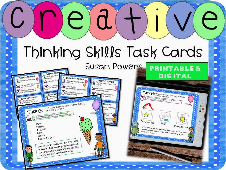 Creative Thinking Skills Task Cards