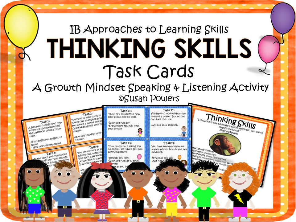 Thinking Skills Task Cards for the Inquiry-based Classroom – PYP ...