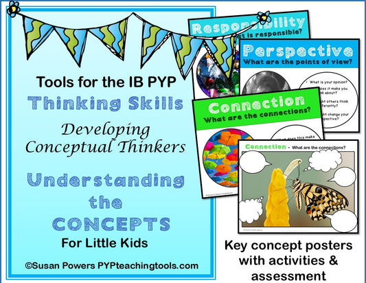 IB PYP Concepts Activity and Posters for Little Kids