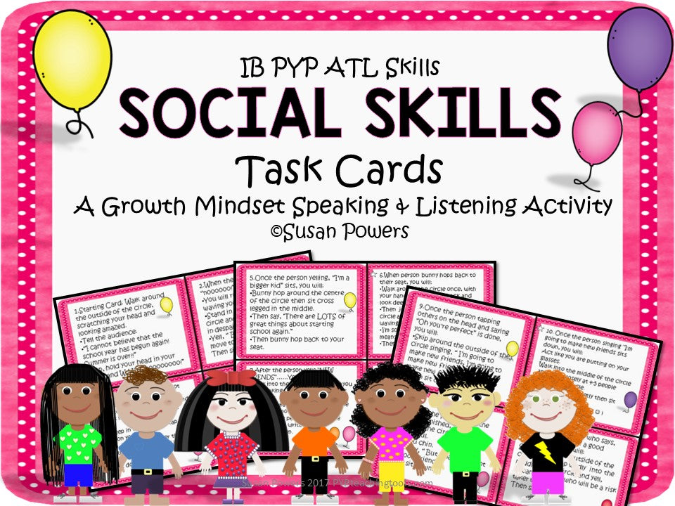 Approaches to Learning Social Skills Task Cards