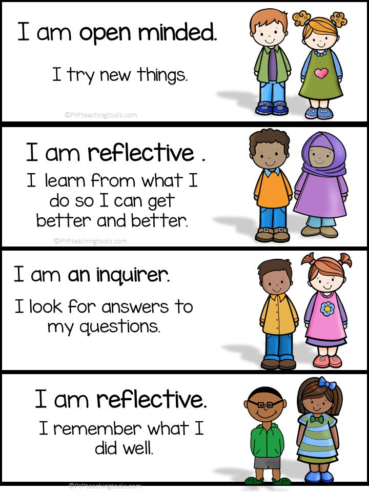 Learner Profile Bingo Activity for Little Kids