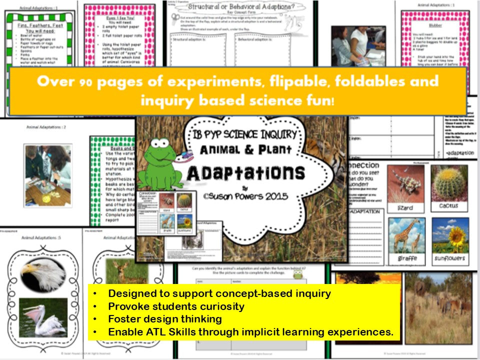 IB PYP Science Inquiry - Adaptations of Living Things