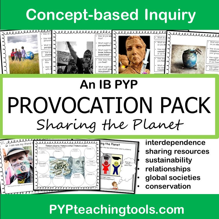 IB PYP CONCEPTS PROVOCATION BUNDLE FOR EVERY THEME