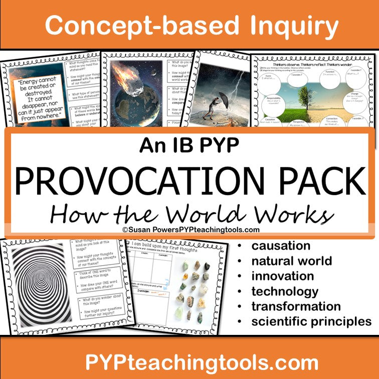 IB PYP CONCEPTS PROVOCATION BUNDLE FOR EVERY THEME