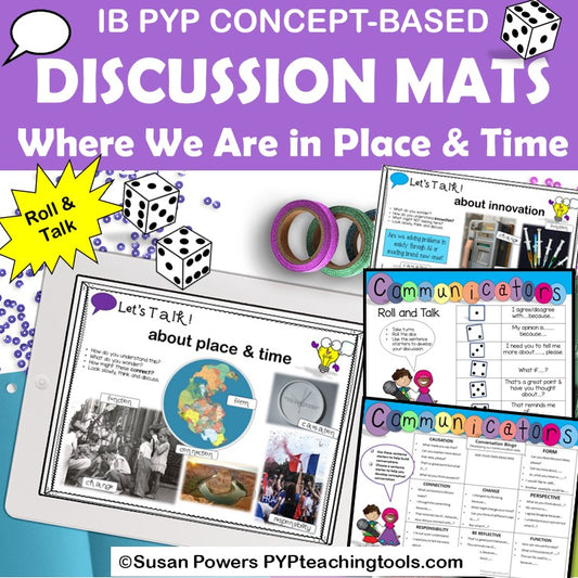 IB PYP Concept Discussion Mats Where We Are in Place and Time