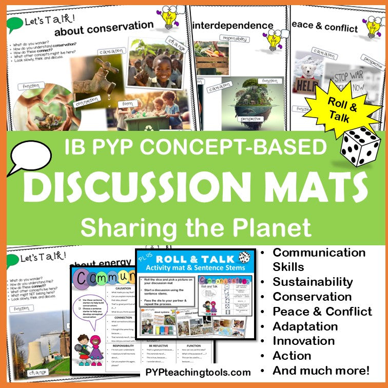 IB PYP Concept Discussion Mats for Sharing the Planet