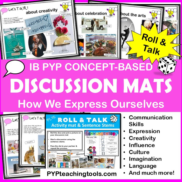 IB PYP Concept Discussion Mat How We Express Ourselves