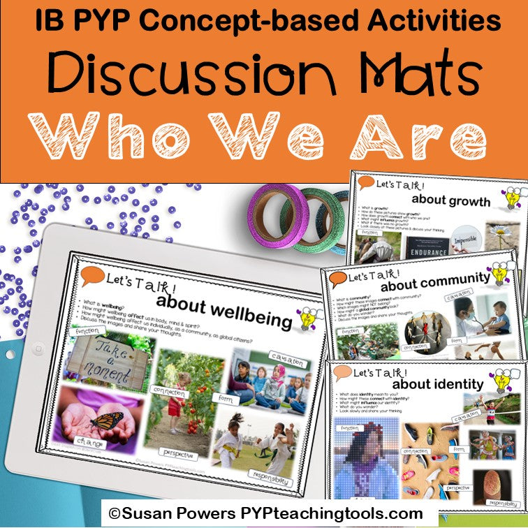 IB PYP Concept Discussion Mats Who We Are