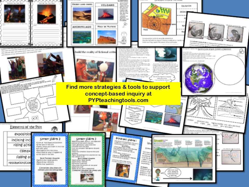 IB PYP Science Inquiry How the World Works -Earth's Structure & Landforms