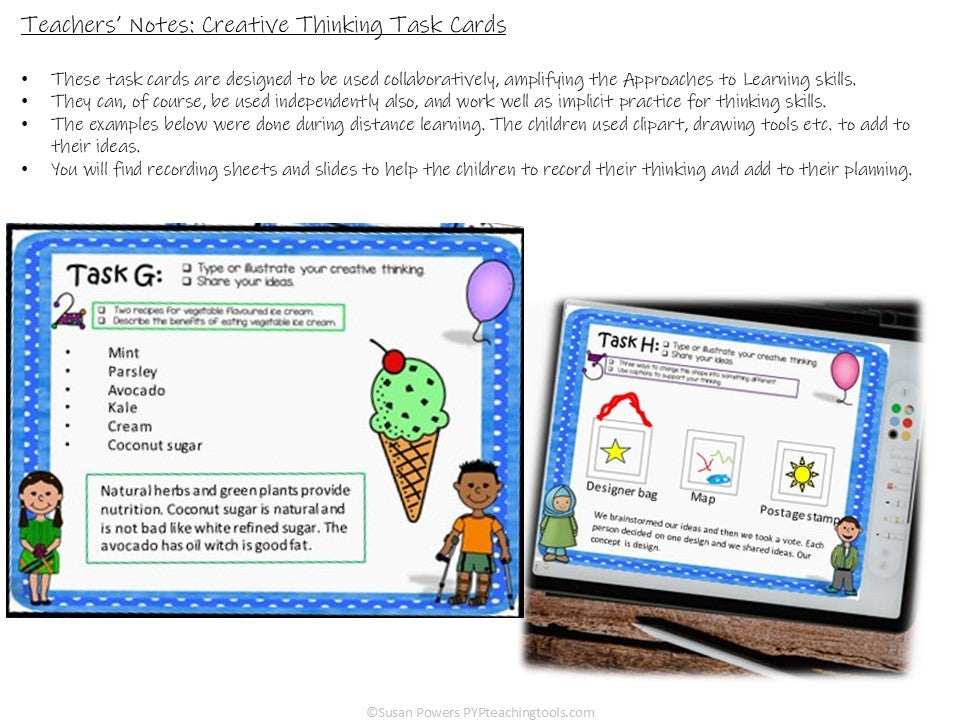 Creative Thinking Skills Task Cards