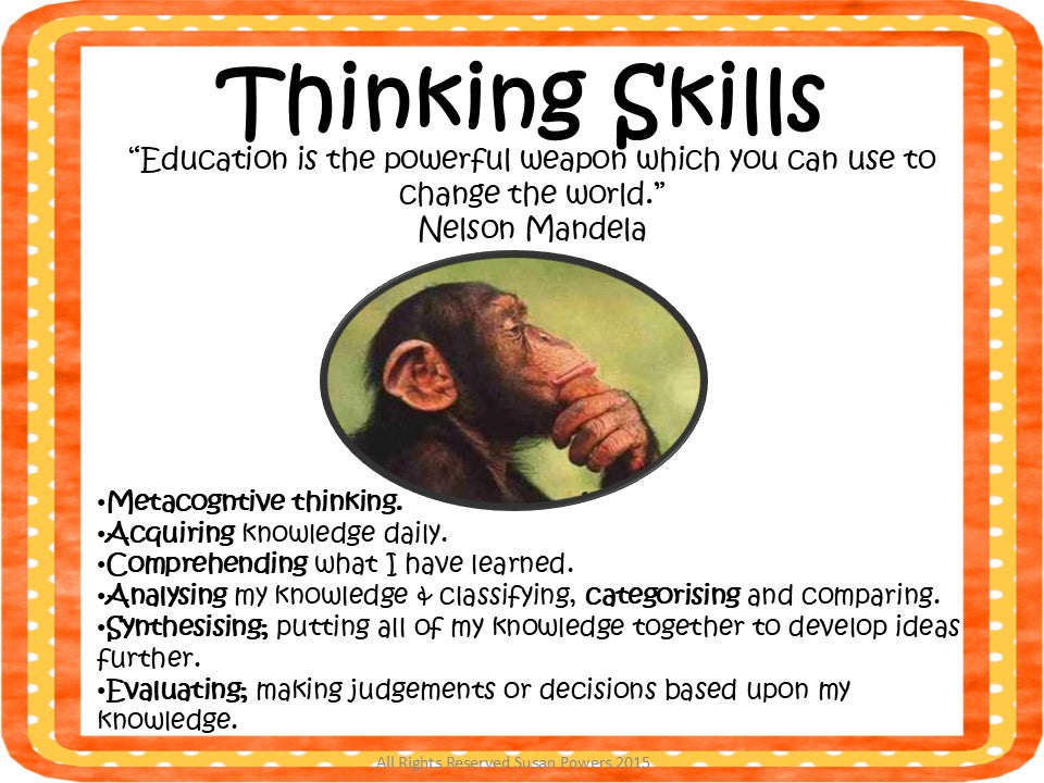 Thinking Skills Task Cards for the Inquiry-based Classroom