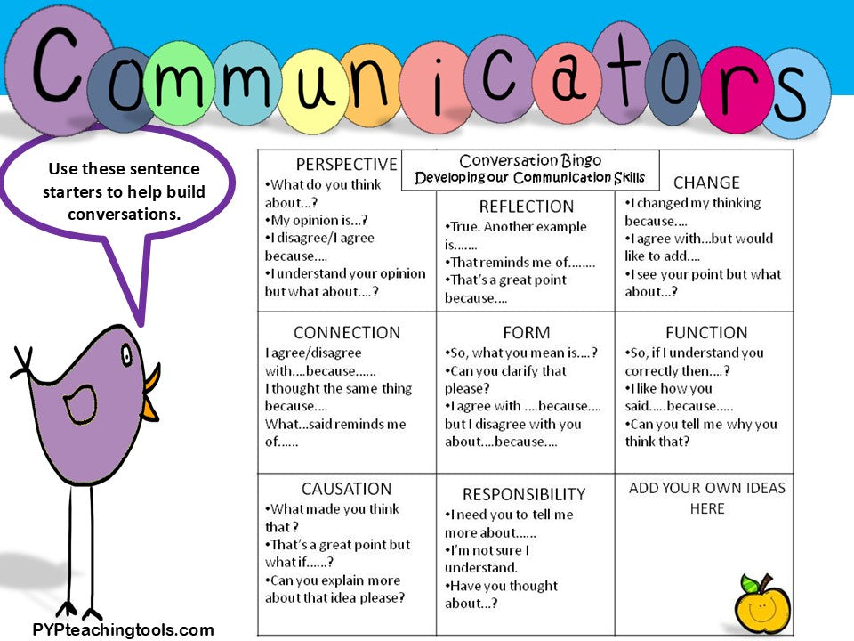 Communication Skills for Little Kids: Conversation Bingo