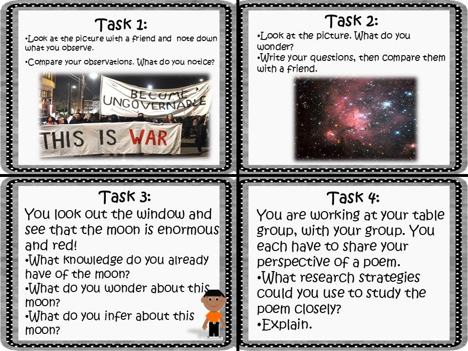 Research Skills Task Cards for the Inquiry-based Classroom