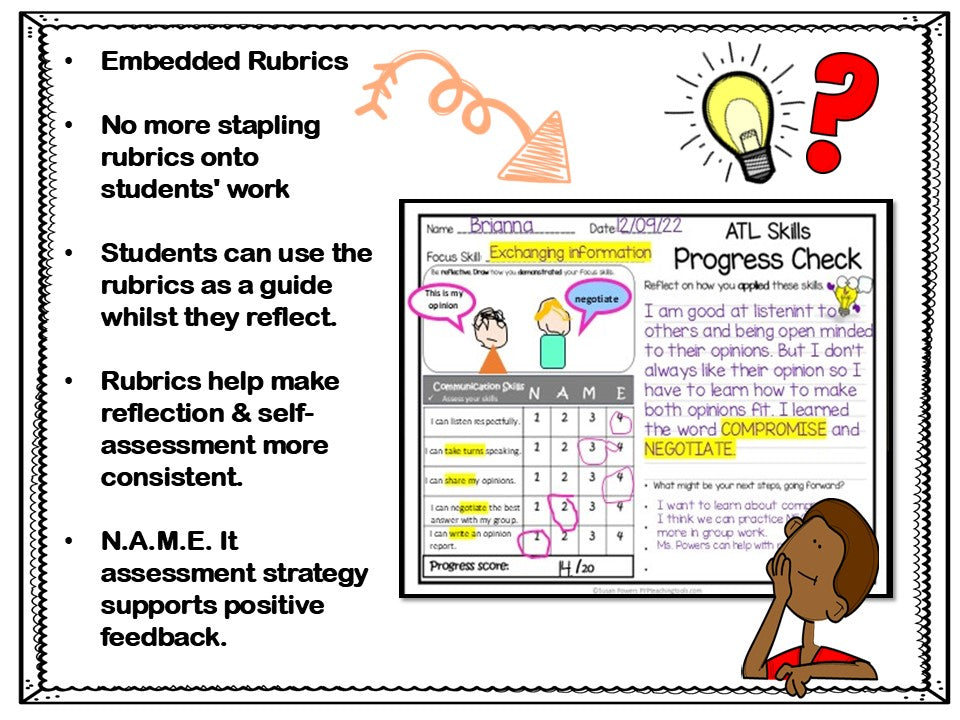 IB PYP Assessment Rubrics for the Approaches to Learning Skills