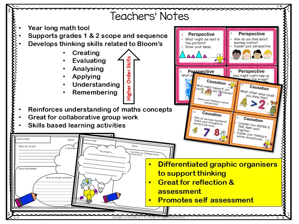 IB PYP Math Concepts Task Cards for Grades 2 & 3