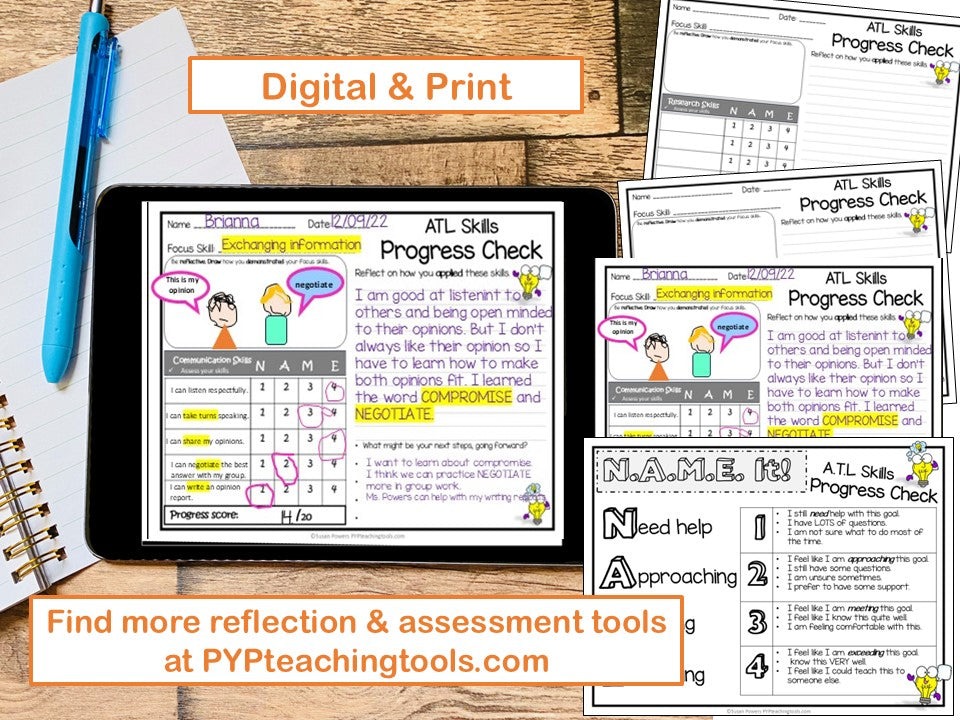 IB PYP Assessment Rubrics for the Approaches to Learning Skills