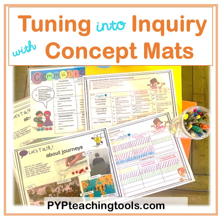 IB PYP Tuning In with Concept Discussion Mats for  Every Theme