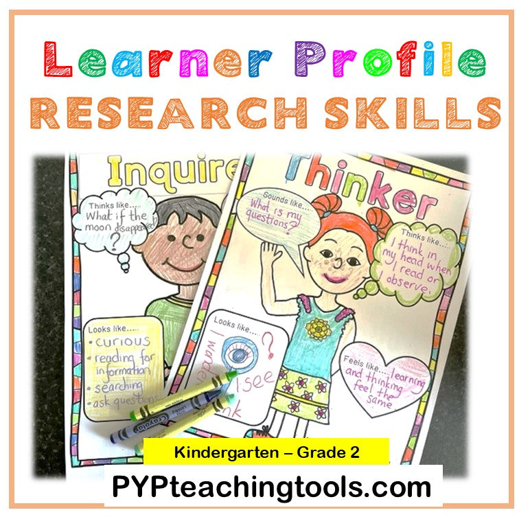 IB PYP Create Your Own Learner Profile Posters Project K-2