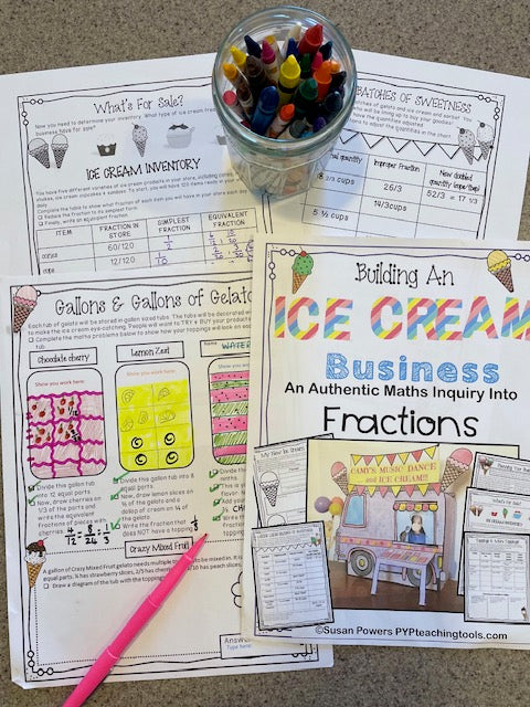 Fractions: Design An Ice Cream Business Math Inquiry Project