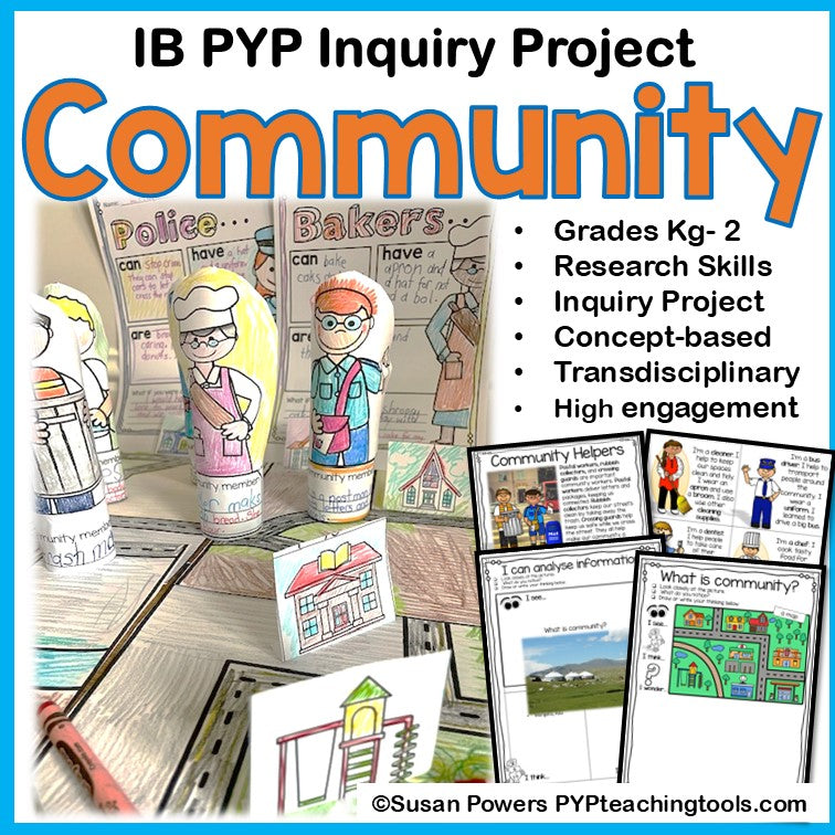 IB PYP Community Research Skills Inquiry for Little Kids