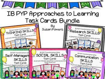 Approaches to Learning Skills Task Cards Bundle