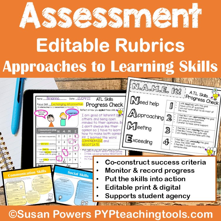 IB PYP Assessment Rubrics for the Approaches to Learning Skills